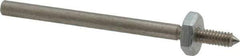 Made in USA - 1/8" Shank Rubberized Abrasive Point Mandrel - 1/8" Hole Compatibility, for Points - Eagle Tool & Supply