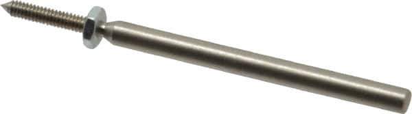 Made in USA - 1/8" Shank Rubberized Abrasive Point Mandrel - 1/16" Hole Compatibility, for Points - Eagle Tool & Supply