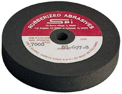 Made in USA - 4" Diam x 1/2" Hole x 3/4" Thick, 240 Grit Surface Grinding Wheel - Aluminum Oxide/Silicon Carbide Blend, Very Fine Grade, 5,250 Max RPM - Eagle Tool & Supply