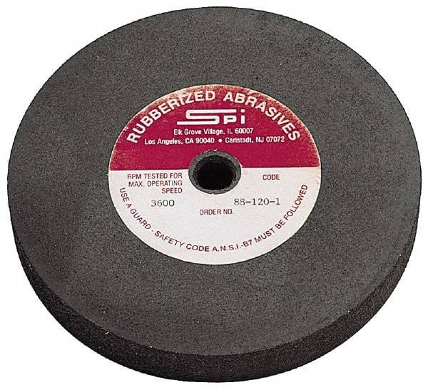 Made in USA - 8" Diam x 1/2" Hole x 1/4" Thick, 46 Grit Surface Grinding Wheel - Aluminum Oxide/Silicon Carbide Blend, Coarse Grade, 2,600 Max RPM - Eagle Tool & Supply