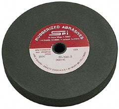 Made in USA - 8" Diam x 1/2" Hole x 1/2" Thick, 240 Grit Surface Grinding Wheel - Aluminum Oxide/Silicon Carbide Blend, Very Fine Grade, 2,600 Max RPM - Eagle Tool & Supply