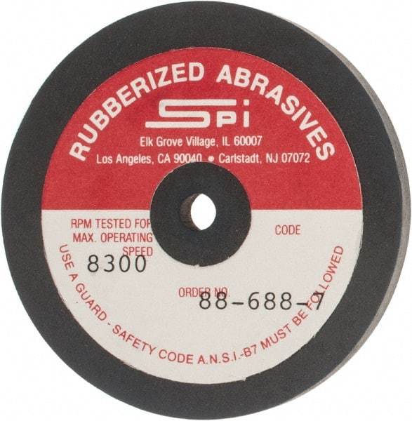 Made in USA - 2-1/2" Diam x 1/4" Hole x 1/4" Thick, 240 Grit Surface Grinding Wheel - Aluminum Oxide/Silicon Carbide Blend, Very Fine Grade, 8,300 Max RPM - Eagle Tool & Supply