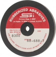 Made in USA - 2-1/2" Diam x 1/4" Hole x 1/4" Thick, 240 Grit Surface Grinding Wheel - Aluminum Oxide/Silicon Carbide Blend, Very Fine Grade, 8,300 Max RPM - Eagle Tool & Supply