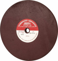 Made in USA - 8" Diam x 1/2" Hole x 1/2" Thick, 120 Grit Surface Grinding Wheel - Aluminum Oxide/Silicon Carbide Blend, Fine Grade, 2,600 Max RPM - Eagle Tool & Supply