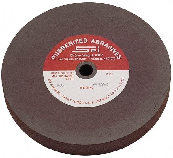 Made in USA - 6" Diam x 1/2" Hole x 1/8" Thick, 120 Grit Surface Grinding Wheel - Aluminum Oxide/Silicon Carbide Blend, Fine Grade, 3,500 Max RPM - Eagle Tool & Supply