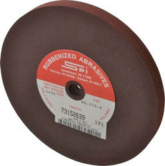 Made in USA - 6" Diam x 1/2" Hole x 1/2" Thick, 120 Grit Surface Grinding Wheel - Aluminum Oxide/Silicon Carbide Blend, Fine Grade, 3,500 Max RPM - Eagle Tool & Supply