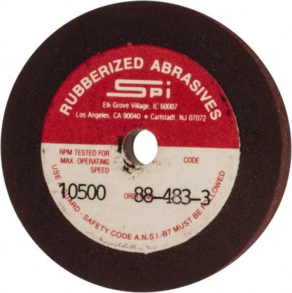 Made in USA - 2" Diam x 1/4" Hole x 1/4" Thick, 120 Grit Surface Grinding Wheel - Aluminum Oxide/Silicon Carbide Blend, Fine Grade, 10,500 Max RPM - Eagle Tool & Supply