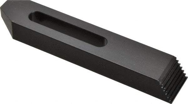 Gibraltar - M6, M8 & M10mm Stud, Steel, Plain Strap Clamp - 56mm Travel, 152mm OAL x 29mm Wide x 19mm High, Black Oxide Finish, Tapered Nose - Eagle Tool & Supply