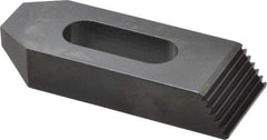 Gibraltar - M16mm Stud, Steel, Plain Strap Clamp - 30mm Travel, 102mm OAL x 38mm Wide x 19mm High, Black Oxide Finish, Tapered Nose - Eagle Tool & Supply