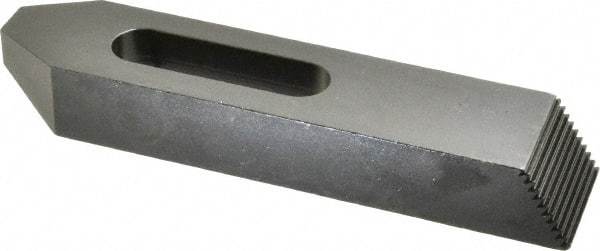 Gibraltar - M20mm Stud, Steel, Plain Strap Clamp - 56mm Travel, 203mm OAL x 45mm Wide x 29mm High, Black Oxide Finish, Tapered Nose - Eagle Tool & Supply