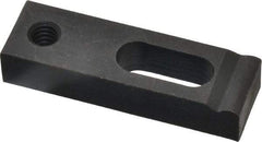 Gibraltar - 1/4" Stud, Medium Carbon Steel, Strap Clamp - 1/2" Travel, 2" OAL x 5/8" Wide x 3/8" High, Black Oxide Finish, Radius Nose - Eagle Tool & Supply