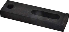 Gibraltar - 1/2" Stud, Medium Carbon Steel, Strap Clamp - 1-1/2" Travel, 4-1/2" OAL x 1-1/4" Wide x 5/8" High, Black Oxide Finish, Radius Nose - Eagle Tool & Supply