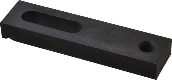 Gibraltar - 1/2" Stud, Medium Carbon Steel, Strap Clamp - 1-1/2" Travel, 5" OAL x 1-1/4" Wide x 5/8" High, Black Oxide Finish, Radius Nose - Eagle Tool & Supply