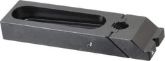 Gibraltar - 5-3/16" OAL x 1-1/2" Overall Width, Low Grip Nose, Steel Manual Edge Clamp - Black Oxide Coating, 3/4" High, 1/2" Socket Cap Screw Slot, 2-1/2" Travel - Eagle Tool & Supply