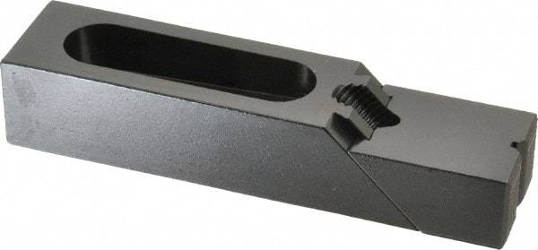 Gibraltar - 6-1/8" OAL x 1-1/2" Overall Width, High Grip Nose, Steel Manual Edge Clamp - Black Oxide Coating, 1-1/4" High, 1/2" Socket Cap Screw Slot, 2-1/4" Travel - Eagle Tool & Supply