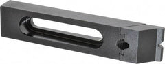 Gibraltar - 7-1/4" OAL x 1-1/2" Overall Width, Low Grip Nose, Steel Manual Edge Clamp - Black Oxide Coating, 7/8" High, 1/2" Socket Cap Screw Slot, 3" Travel - Eagle Tool & Supply