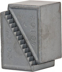 Gibraltar - 2 Piece, 29 to 64mm Height Adjustment, Steel Step Block - 1/16" Step Depth, 1/8" Step Elevation, 25mm Width, 1-39/64" Base Depth, 1-1/16" Height - Eagle Tool & Supply