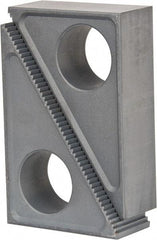 Gibraltar - 2 Piece, 89 to 229mm Height Adjustment, Steel Step Block - 1/16" Step Depth, 1/8" Step Elevation, 38mm Width, 5-21/64" Base Depth, 3-7/16" Height - Eagle Tool & Supply