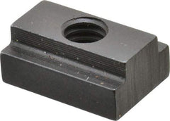 Gibraltar - 5/16-18 Blind Tapped T Slot Nut - 3/8" Slot Width, 5/8 x 1/4" Base Width x Height, 7/8 x 3/8" OAL x Height - Eagle Tool & Supply