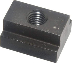 Gibraltar - 3/8-16 Blind Tapped T Slot Nut - 9/16" Slot Width, 7/8 x 11/32" Base Width x Height, 1-1/8 x 5/8" OAL x Height - Eagle Tool & Supply