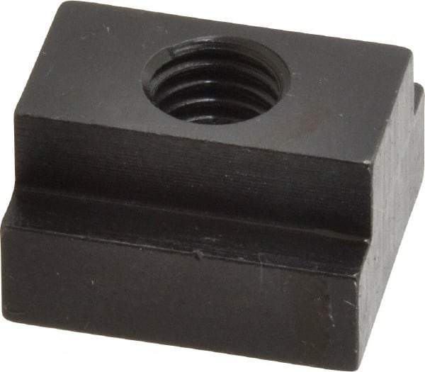 Gibraltar - 1/2-13 Blind Tapped T Slot Nut - 11/16" Slot Width, 1-1/8 x 7/16" Base Width x Height, 1-1/4 x 3/4" OAL x Height - Eagle Tool & Supply