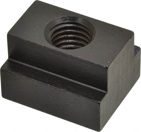 Gibraltar - 5/8-11 Blind Tapped T Slot Nut - 13/16" Slot Width, 1-1/4 x 9/16" Base Width x Height, 1-1/2 x 1" OAL x Height - Eagle Tool & Supply