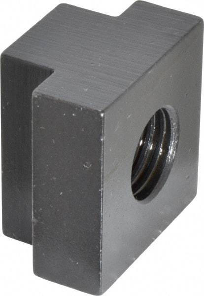 Gibraltar - 3/4-10 Blind Tapped T Slot Nut - 7/8" Slot Width, 1-1/2 x 9/16" Base Width x Height, 1-1/2 x 1" OAL x Height - Eagle Tool & Supply