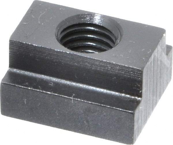 Gibraltar - M10x1.50 Blind Tapped T Slot Nut - 1/2" Slot Width, 19 x 7mm Base Width x Height, 22 x 13mm OAL x Height - Eagle Tool & Supply