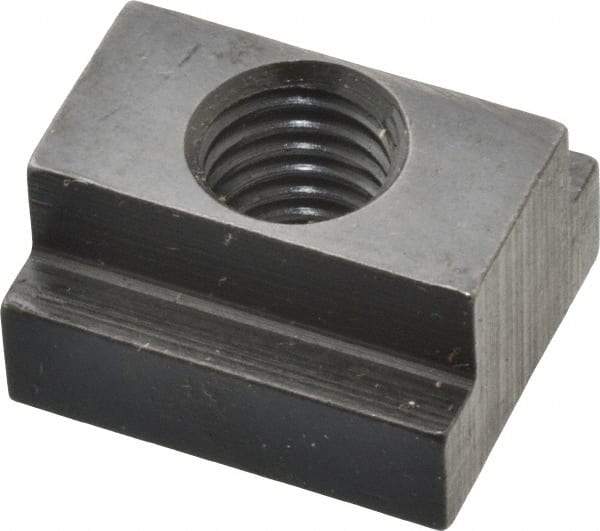 Gibraltar - M10x1.50 Tapped Through T Slot Nut - 1/2" Slot Width, 19 x 7mm Base Width x Height, 22 x 13mm OAL x Height - Eagle Tool & Supply