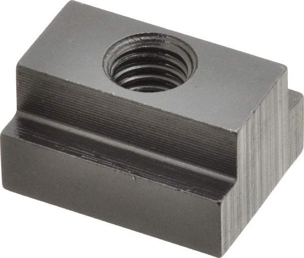 Gibraltar - M10x1.50 Tapped Through T Slot Nut - 9/16" Slot Width, 22 x 9mm Base Width x Height, 29 x 16mm OAL x Height - Eagle Tool & Supply