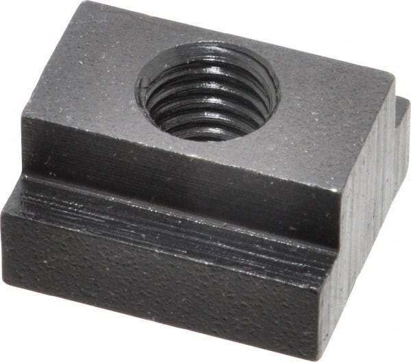 Gibraltar - M12x1.75 Tapped Through T Slot Nut - 5/8" Slot Width, 25 x 9mm Base Width x Height, 29 x 16mm OAL x Height - Eagle Tool & Supply