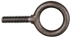 Gibraltar - 28,000 Lb Capacity, Steel, 1-3/4 - 5 Thread, Fixed Lifting Eye Bolt - Fully Threaded, 3-3/4" Shank, 3-3/4" Thread Length, Shoulder - Eagle Tool & Supply