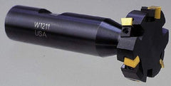 Cutting Tool Technologies - 3/8 Inch Cutting Width, 1.015 Inch Cutting Diameter, 2 Cutter Inserts, 3/4 Inch Shank Diameter, 1215 Insert Style, Indexable Keyseat Cutter - Inch Long Shank - Eagle Tool & Supply