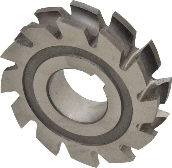 Made in USA - 3/16" Radius, 3/8" Circle Diam, 2-3/4" Diam x 0.635" Wide Cut, High Speed Steel Concave Radius Cutter - 2-3/4" OAL, Arbor Connection, Uncoated, Form Relieved, 10 Teeth - Eagle Tool & Supply