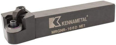 Kennametal - MRGN, Right Hand Cut, 15° Lead Angle, 1" Shank Height x 1" Shank Width, Negative Rake Indexable Turning Toolholder - 6" OAL, RN..64 Insert Compatibility, Series Kenloc - Eagle Tool & Supply