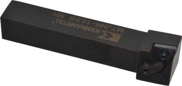 Kennametal - MTJN, Right Hand Cut, 3° Lead Angle, 3/4" Shank Height x 3/4" Shank Width, Negative Rake Indexable Turning Toolholder - 4-1/2" OAL, TN..33. Insert Compatibility, Series Kenloc - Eagle Tool & Supply