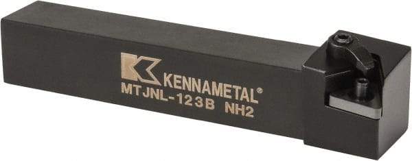 Kennametal - MTJN, Left Hand Cut, 3° Lead Angle, 3/4" Shank Height x 3/4" Shank Width, Negative Rake Indexable Turning Toolholder - 4-1/2" OAL, TN..33. Insert Compatibility, Series Kenloc - Eagle Tool & Supply
