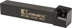 Kennametal - MTJN, Left Hand Cut, 3° Lead Angle, 3/4" Shank Height x 3/4" Shank Width, Negative Rake Indexable Turning Toolholder - 4-1/2" OAL, TN..33. Insert Compatibility, Series Kenloc - Eagle Tool & Supply