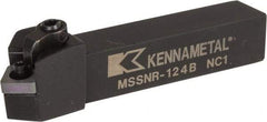 Kennametal - MSSN, Right Hand Cut, 45° Lead Angle, 3/4" Shank Height x 3/4" Shank Width, Negative Rake Indexable Turning Toolholder - 4-1/2" OAL, SN..43. Insert Compatibility, Series Kenloc - Eagle Tool & Supply