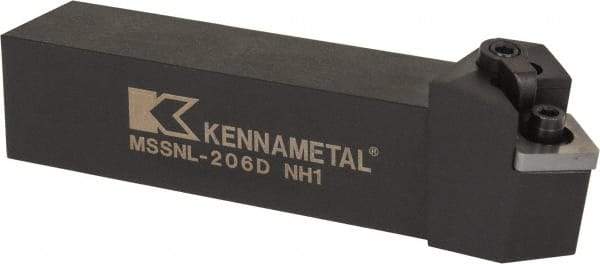 Kennametal - MSSN, Left Hand Cut, 45° Lead Angle, 1-1/4" Shank Height x 1-1/4" Shank Width, Negative Rake Indexable Turning Toolholder - 6" OAL, SN..64. Insert Compatibility, Series Kenloc - Eagle Tool & Supply