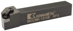 Kennametal - MCLN, Right Hand Cut, 5° Lead Angle, 3/4" Shank Height x 3/4" Shank Width, Negative Rake Indexable Turning Toolholder - 4-1/2" OAL, CN..32. Insert Compatibility, Series Kenloc - Eagle Tool & Supply