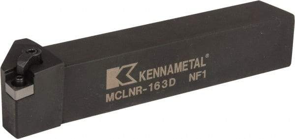 Kennametal - MCLN, Right Hand Cut, 5° Lead Angle, 1" Shank Height x 1" Shank Width, Negative Rake Indexable Turning Toolholder - 6" OAL, CN..32. Insert Compatibility, Series Kenloc - Eagle Tool & Supply