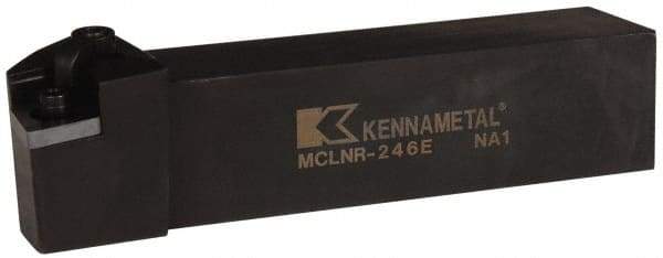 Kennametal - MCLN, Right Hand Cut, 5° Lead Angle, 1-1/2" Shank Height x 1-1/2" Shank Width, Negative Rake Indexable Turning Toolholder - 7" OAL, CN..64. Insert Compatibility, Series Kenloc - Eagle Tool & Supply