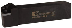 Kennametal - MCLN, Right Hand Cut, 5° Lead Angle, 1-1/2" Shank Height x 1-1/2" Shank Width, Negative Rake Indexable Turning Toolholder - 7" OAL, CN..64. Insert Compatibility, Series Kenloc - Eagle Tool & Supply