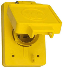 Value Collection - 250 VAC, 20 Amp, 6-20P NEMA, Ungrounded Receptacle - 2 Poles, 3 Wire, Male End, Yellow - Eagle Tool & Supply