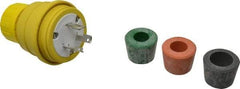 Value Collection - 125 Volt, 30 Amp, L5-30 Configuration, Industrial Grade, Ungrounded Plug - 2 Poles, IP67 - Eagle Tool & Supply