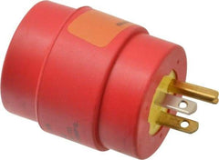Woodhead Electrical - 1 Outlet, 125 VAC, 15 Amp, Red/Yellow, Single Outlet Adapter - 5-15, L5-20 NEMA Configuration, CSA Certified, CSA File LR6837, UL File E10176 - Eagle Tool & Supply