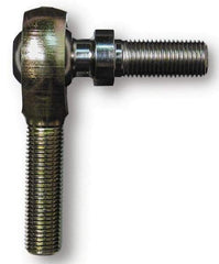 Alinabal - 1/2" ID, 1-5/16" Max OD, 6,400 Lb Max Static Cap, Spherical Rod End - 1/2-20 LH, 3/4" Shank Diam, 3/4" Shank Length, Steel with Molded Nyloy Raceway - Eagle Tool & Supply