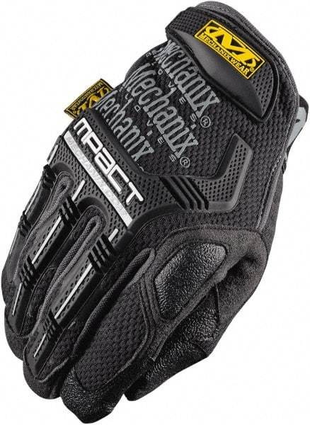Mechanix Wear - Size M (9) Synthetic Leather/Spandex/Lycra/TPR Anti-Vibration/Impact Protection Work Gloves - For Mechanic's & Lifting, Uncoated, Hook & Loop Cuff, Full Fingered, Blue, Paired - Eagle Tool & Supply