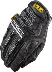 Mechanix Wear - Size M (9) Synthetic Leather/Spandex/Lycra/TPR Anti-Vibration/Impact Protection Work Gloves - For Mechanic's & Lifting, Uncoated, Hook & Loop Cuff, Full Fingered, Blue, Paired - Eagle Tool & Supply
